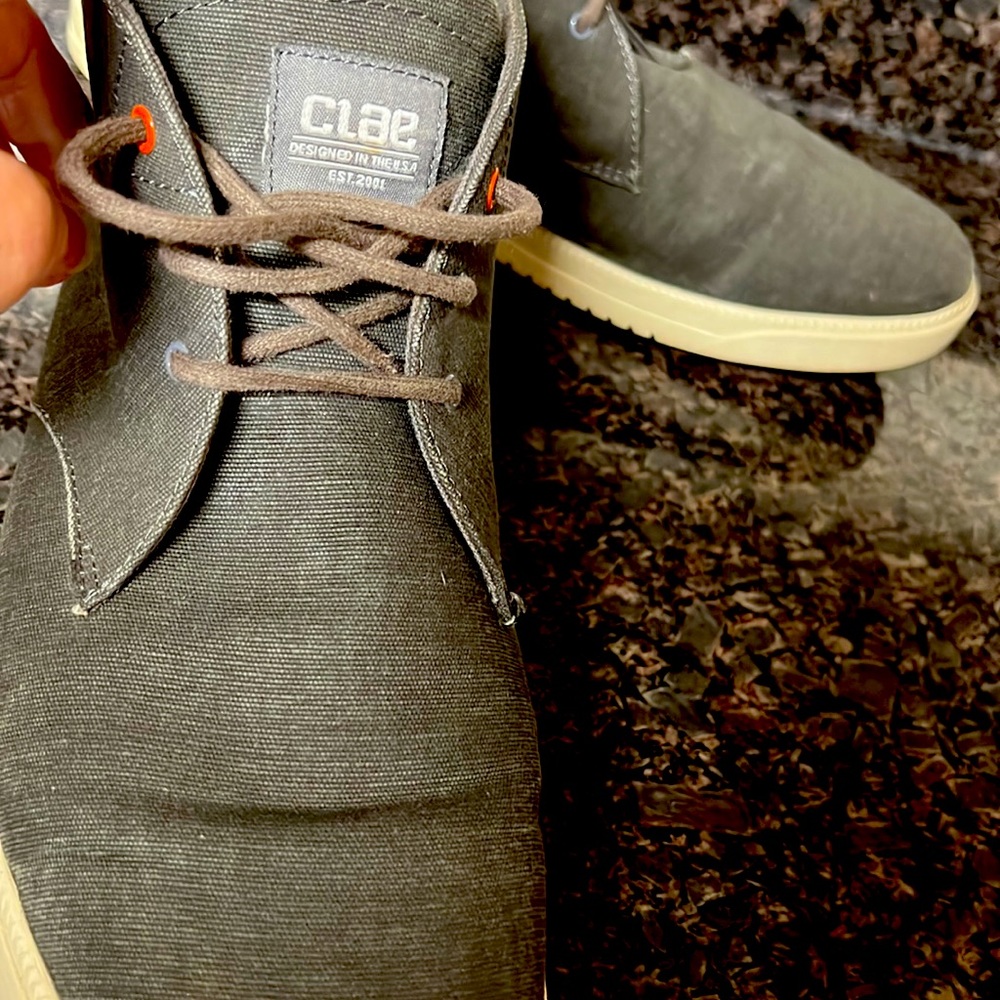 CLAE casual, dark gray canvas/Strayhorn Textile sneakers - Picture 4 of 9